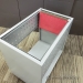 Grey Teknion Open Top Legal Hanging File Caddy Rolling Cart